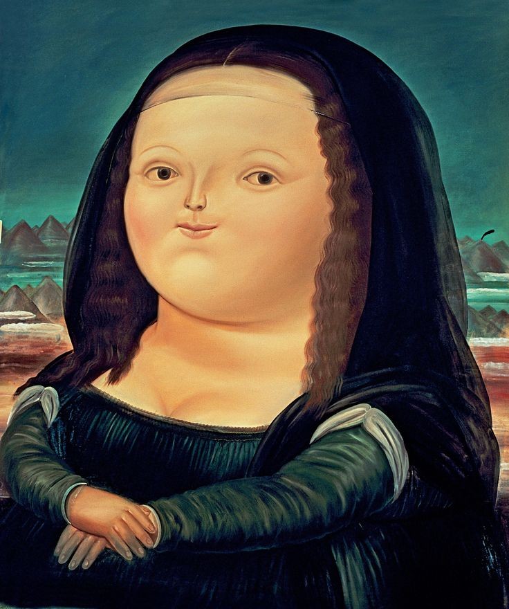 Pintura "Monalisa", de Botero