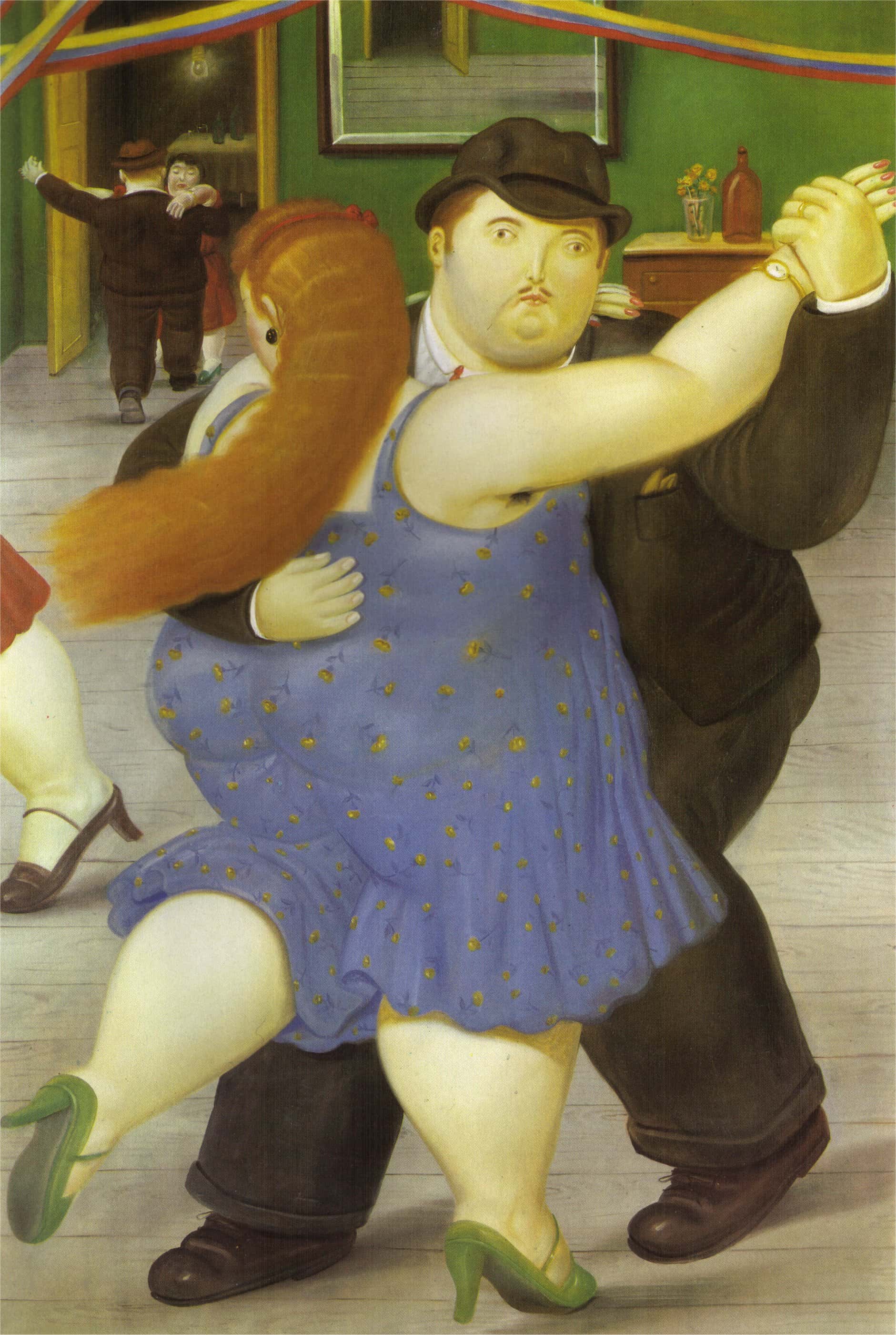 Pintura "Os dançarinos, de Botero
