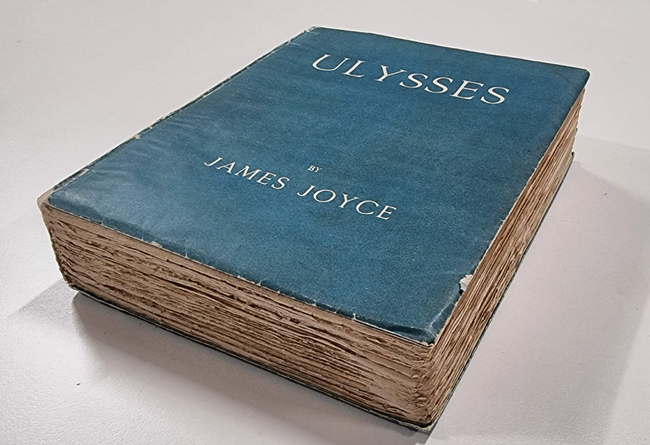 Primeira edição do livro "Ulysses", de James Joyce.