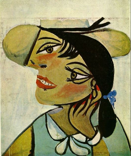 Quadro de Picasso "Portrait of woman in d`hermine pass"