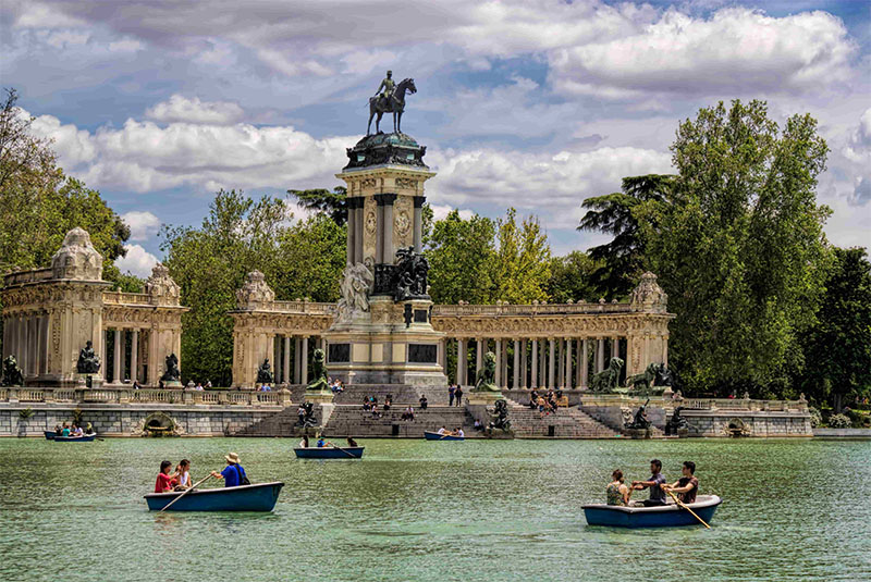 Parque El Retiro em Madrid